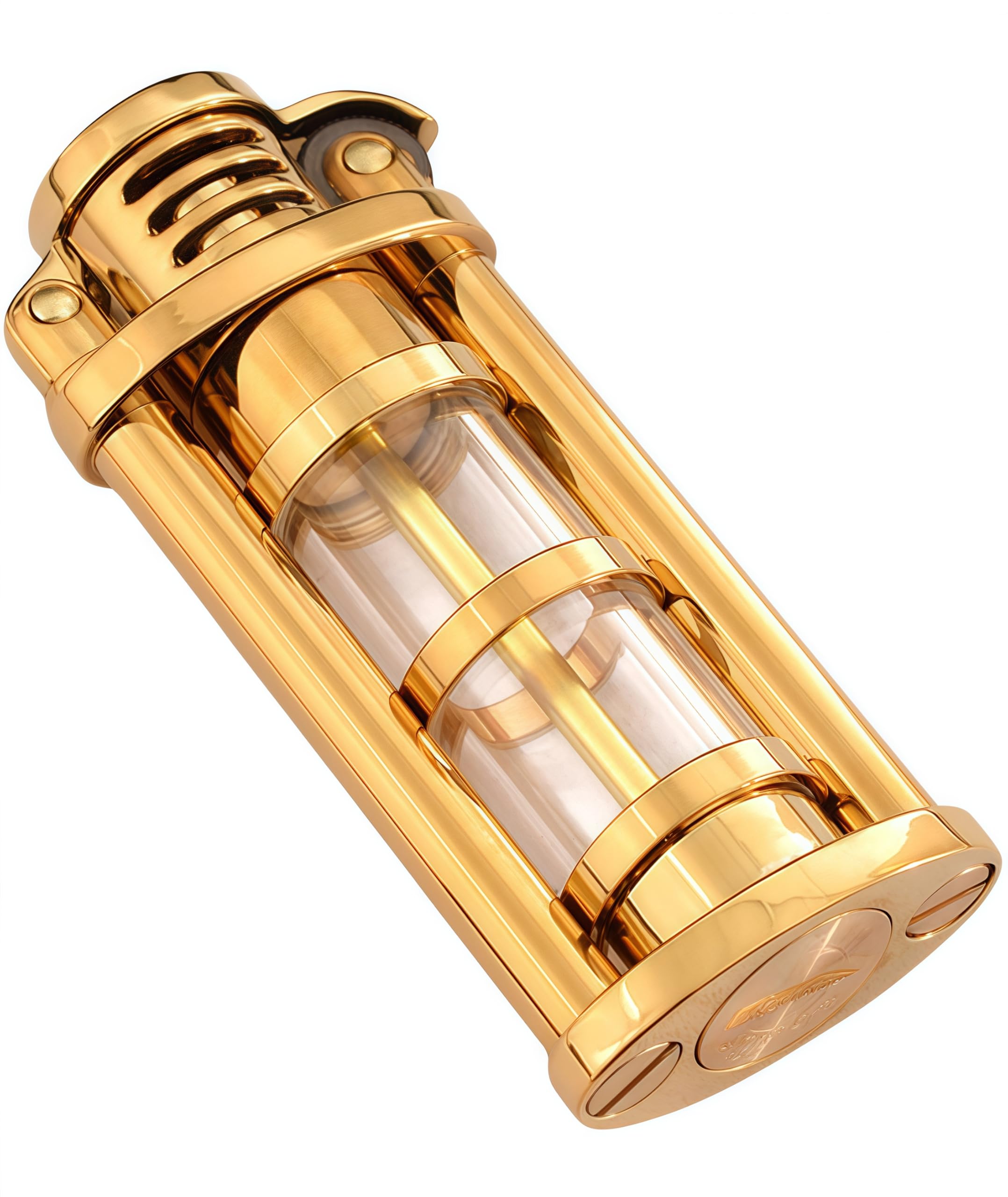 Metritcook Retro Vintage Kerosene Lighter Windproof Trench Lighter Fluid Refillable Cool Classic Kerosene Lighters Antique (Retro)