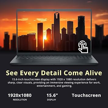 Dell Inspiron 15.6 FHD Touchscreen Laptop, Intel i5-1334U, 8GB RAM, 672GB Storage(512GB SSD+160GB Docking Station Set), Intel UHD Graphics, Num Pad, Wi-Fi 6, Copilot, Win 11, Black