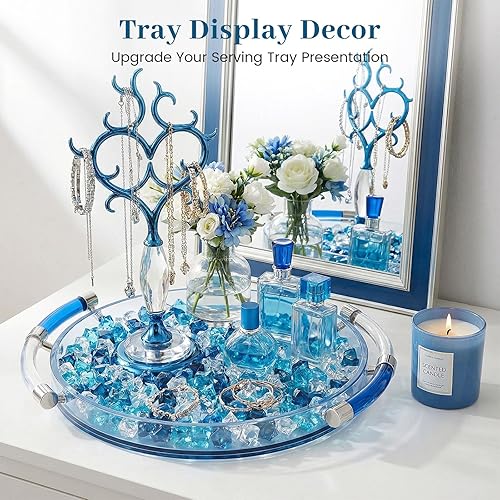 Miniatura 5 de DomeStar 500 unidades de imitación de hielo, cuentas de vidrio acrílico surtidas, decoración para jarrones, acuarios, decoración de mesa y dispersión