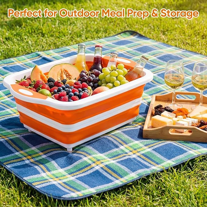 Tina Plegable para BBQ con Tapa y Tabla de Cortar miniatura 7