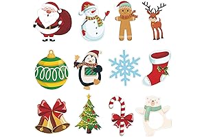 60PCS Christmas Cutouts for Bulletin Board Decoration
