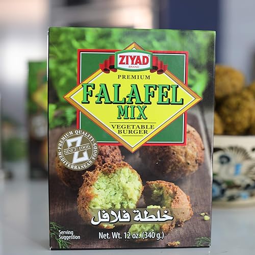 Miniatura 2 de Ziyad Falafel - Mezcla en seco, sin gluten, vegano, sin OMG, sin aditivos, sin conservantes, ideal para hacer hamburguesas y aperitivos vegetales,