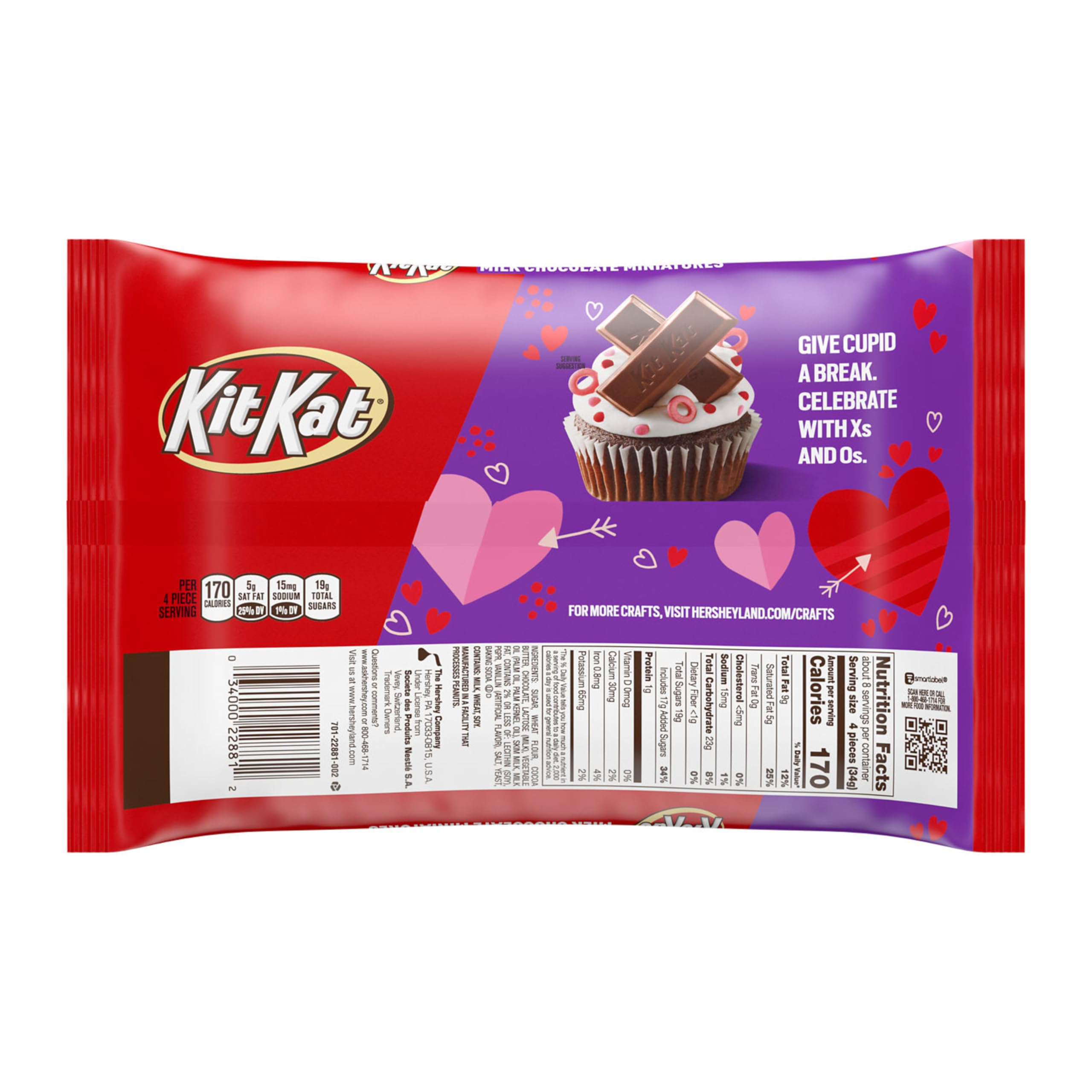 Kitkat Crisp Wafer Covered In Smooth Milk Chocolate Flavored