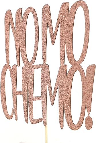 Miniatura 5 de No Mo Chemo Cake Topper - Decoración para tartas sin cáncer, decoración para tartas sin cáncer, celebración libre de cáncer, sobreviviente de