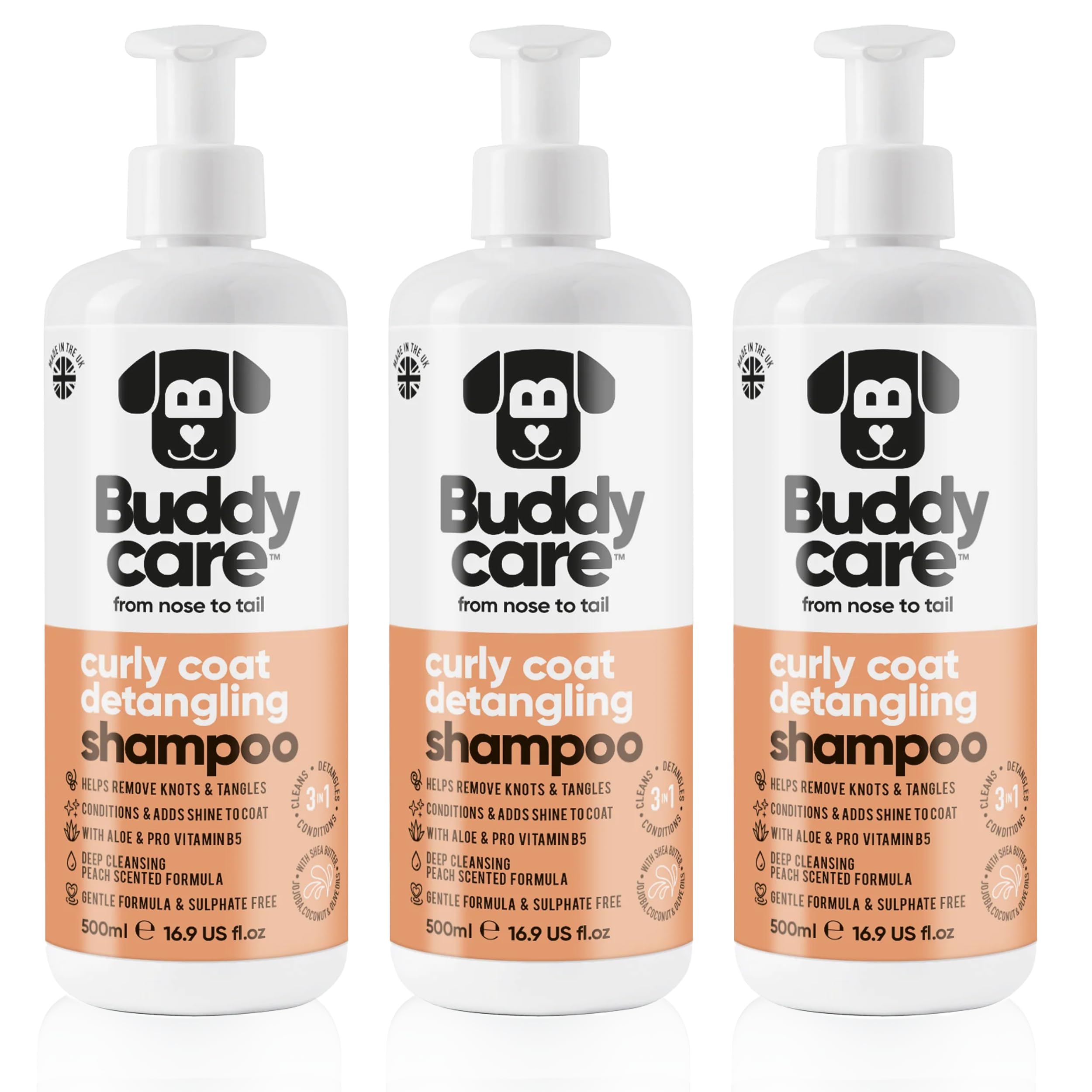 Buddycare Oatmeal Dog Shampoo for Smelly Dogs (16.90oz) - Hypoallergenic & Itch Relief Formula, Gentle on Sensitive Skin, Includes Dog Shampoo and Conditioner - Essential Dog Grooming Supplies — view 45