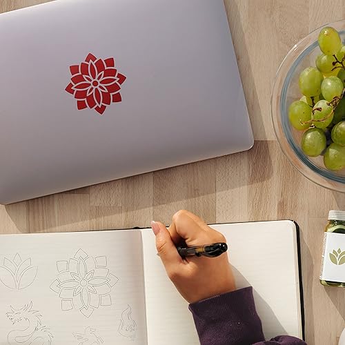 Miniatura 3 de VViViD DECO65 - Vinilo adhesivo permanente brillante borgoña para Cricut, Silhouette y Cameo (rollo grande de 20 pies x 11.8 pulgadas)