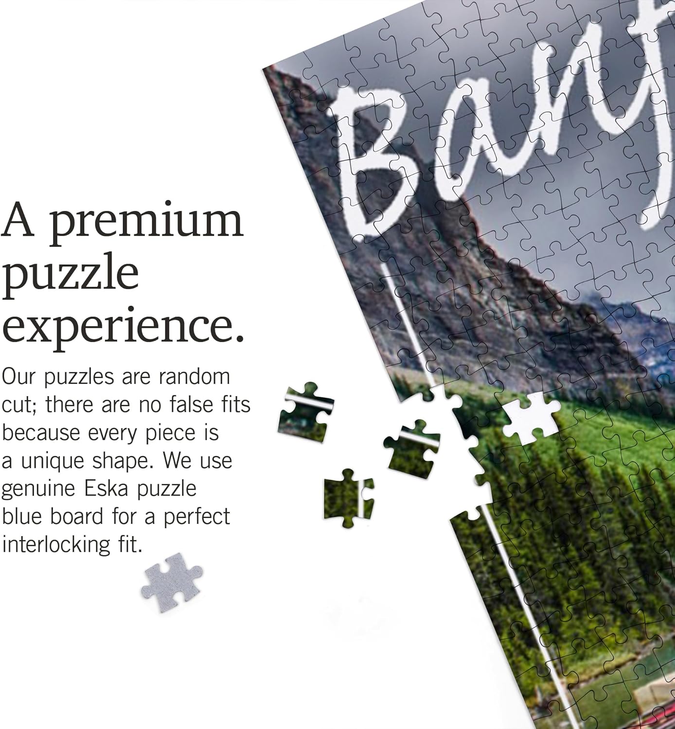 Banff, Canada, Lake Louise Canoes (1000 Piece Puzzle, Challenging Jigsaw Puzzle for Adults, Made in USA)