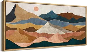 Amazon.com: MUDECOR Extra Large Framed Canvas Print Wall Art Desert ...