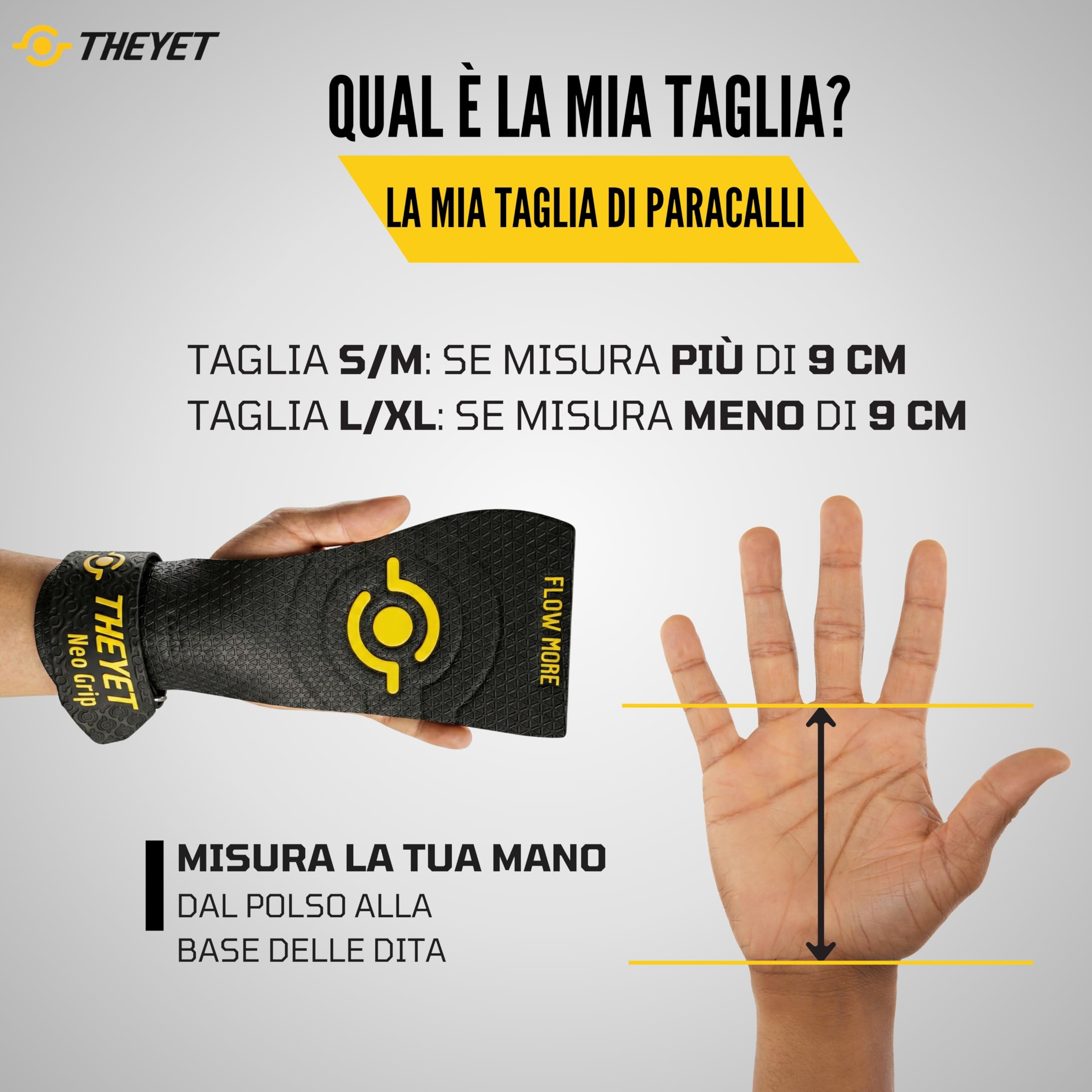 Theyet Paracalli CrossFit Senza Magnesio e Senza Fori | Aderenza massima su sbarre e anelli | Grips Unisex per trazioni e calisthenics | Polsini inclusi