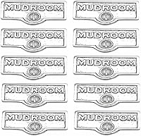 Vista 23 de Placa de interruptor de suministro para renovadores, placa de pared con acabado de latón "UPSTAIRS