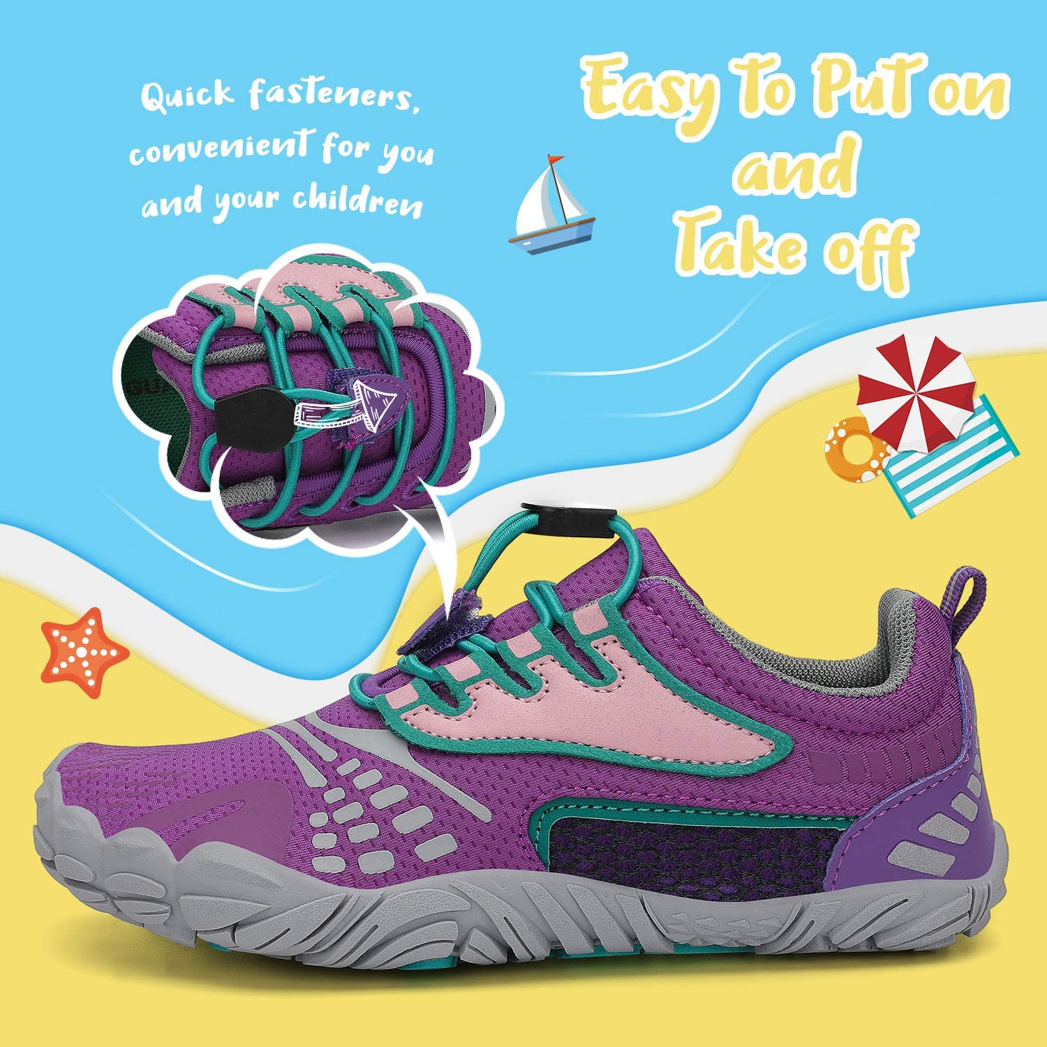 Saguaro Zapatos de Trail Niños Niñas Zapatos Deportivos Transpirable Antideslizante