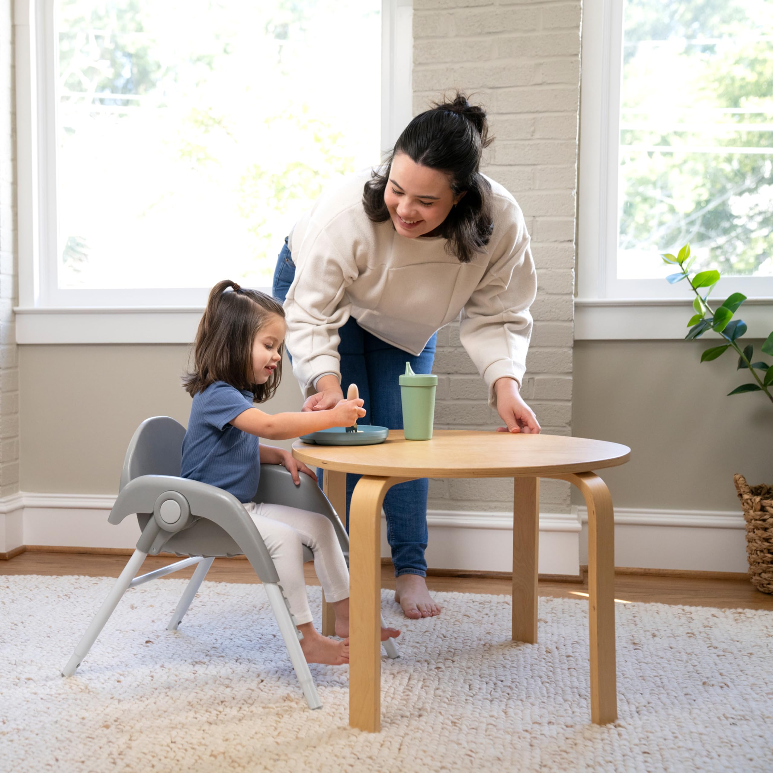 Ingenuity Chaise Haute Pliable 6-en-1 pour Bébé, 6 Façons de l'Utiliser, Chaise pour Tout-Petit, Jambes Pliables, 6M-5Y