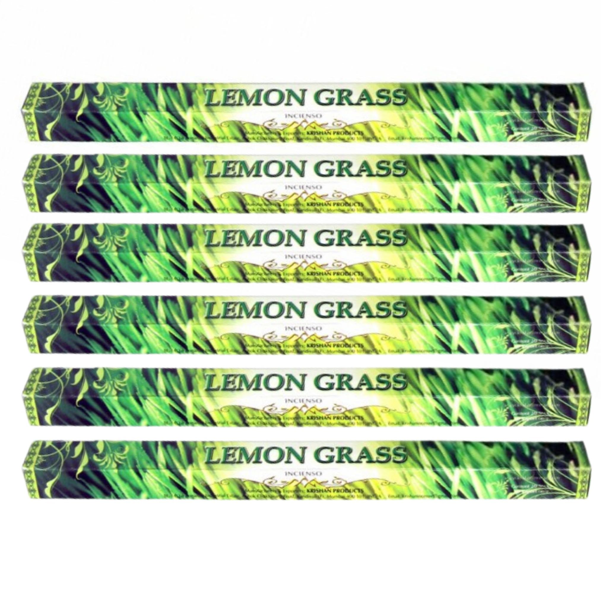 Krishan Fenny's Creations Lemon Grass Fragrance Perfumed Incense Sticks Incense Stick Indian Hand Rolled 120 Joss Sticks