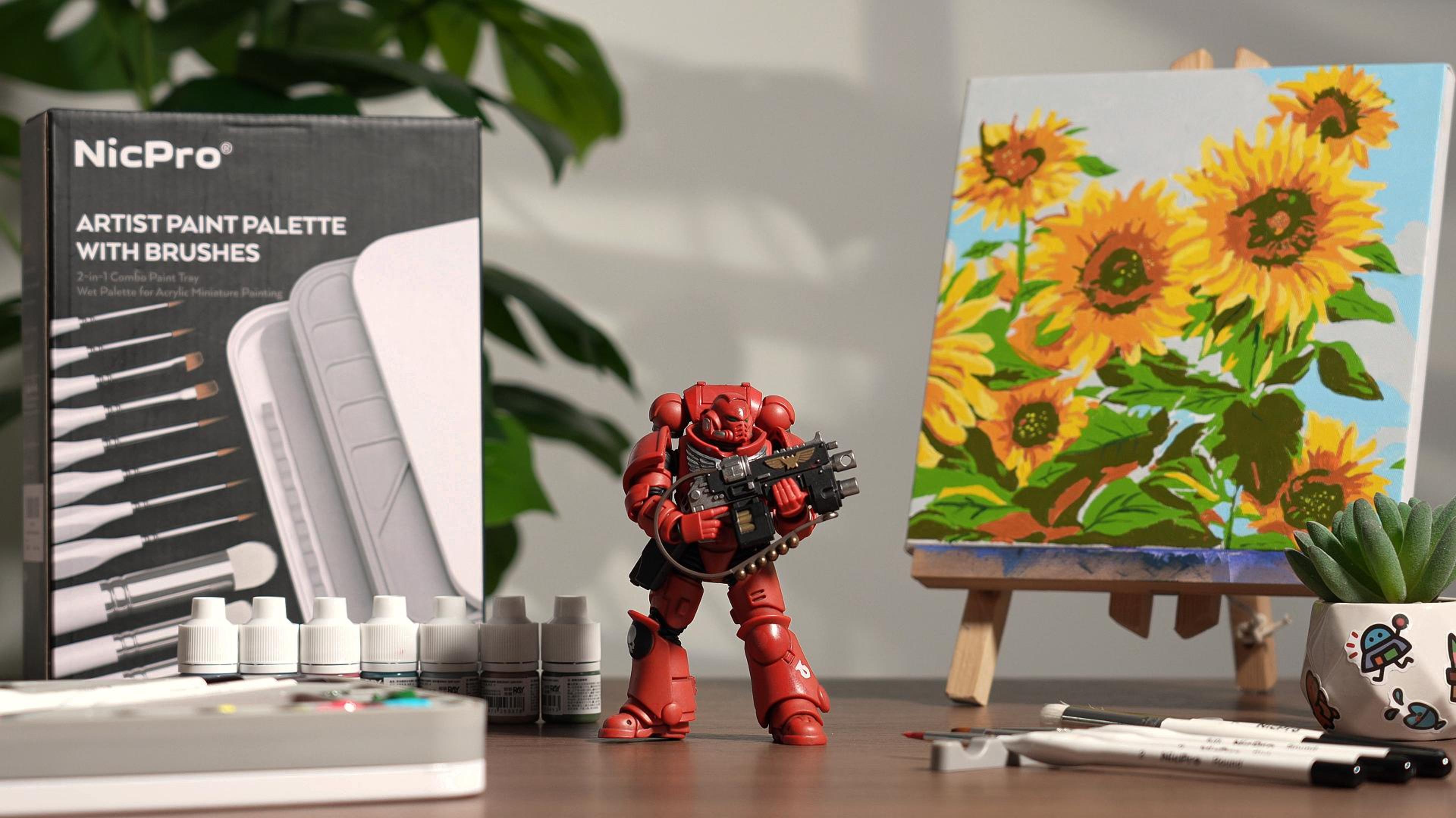 Amazon.com: Nicpro Miniature Painting Kit with Wet Palette & 11PCS