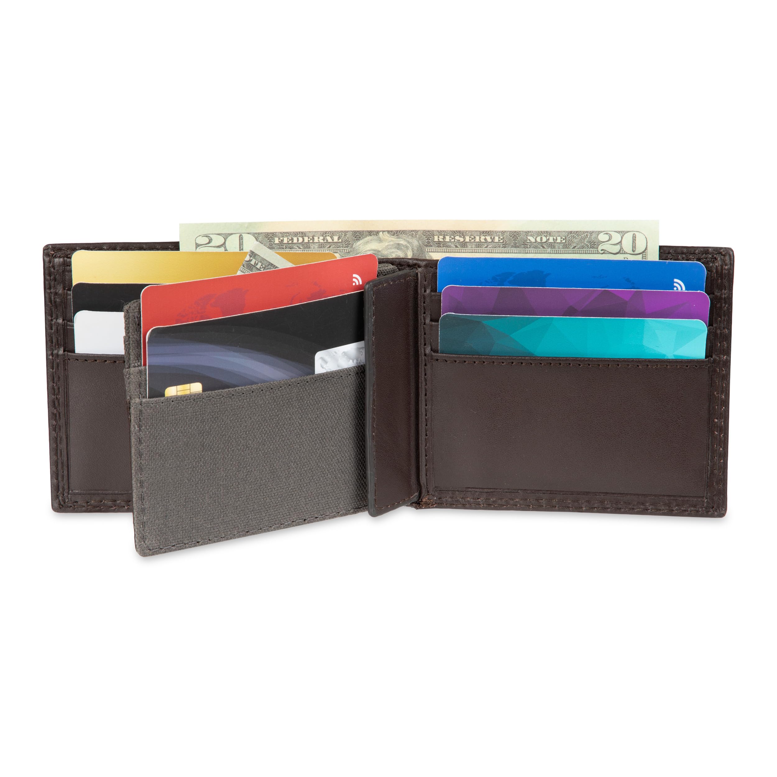Dickies Cartera de Cadena Delgada para Hombre con Funda Desmontable para Tarjetas, Marrón, Sin tamaño, Cartera de Cadena Delgada con Funda Desmontable para Tarjetas