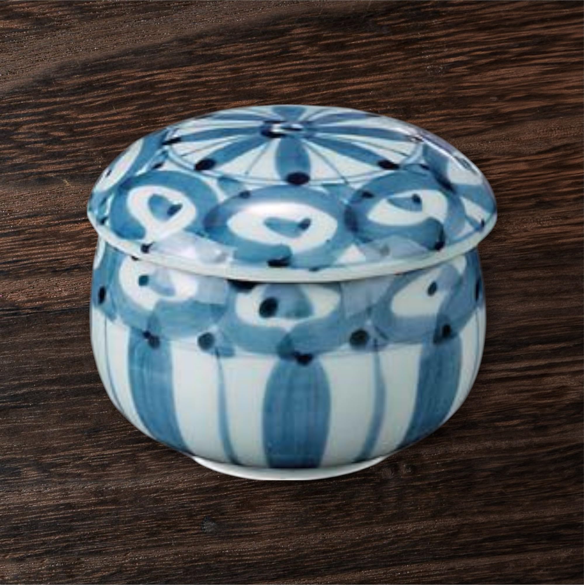 Amazon｜匠美風 有田焼 茶碗蒸し 器 染付古染十草丸紋小 蒸し碗 日本製