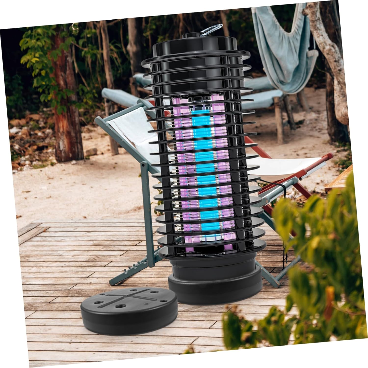 Heavy Duty Round Box Base for Patio Heater Movable Base Part Sand Stand Patio Heater Sandbag