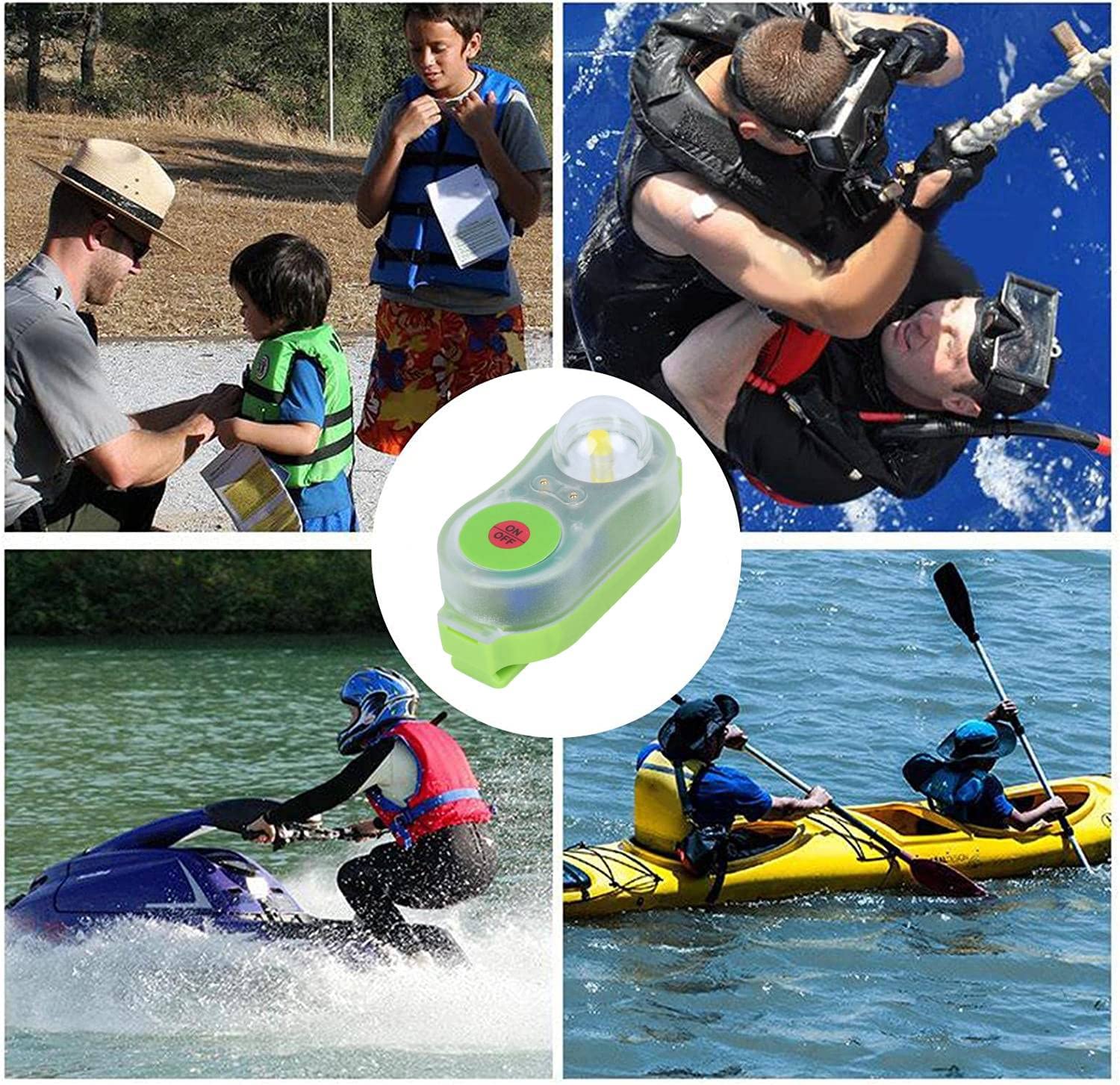 Luce Stroboscopica Per Giubbotti Salvataggio - Attivazione Automatica A Contatto Con Acqua