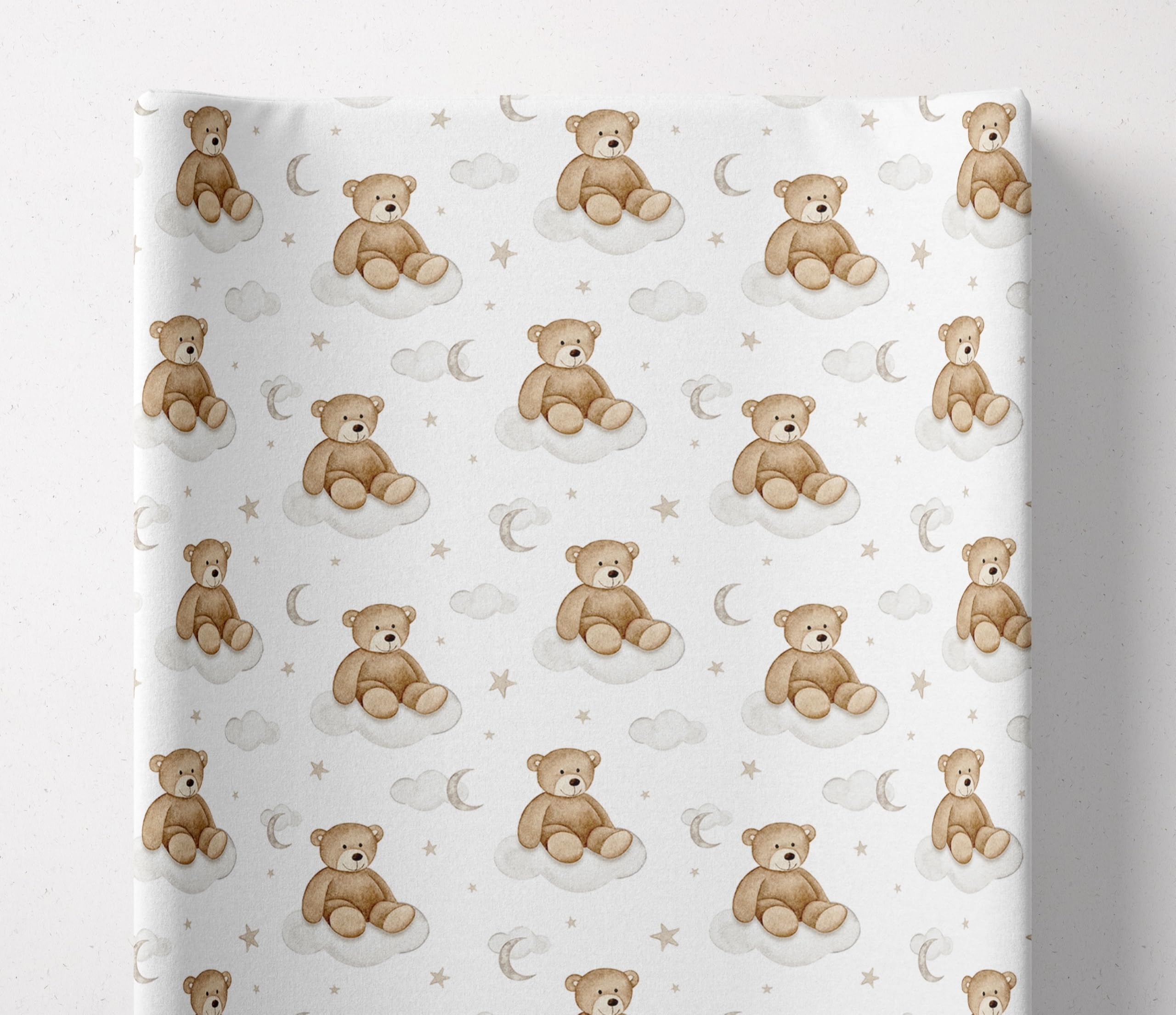 BabyBells Deluxe Teddy Bear Unisex Baby Boy Girl Anti Roll Wedge Changing Mat