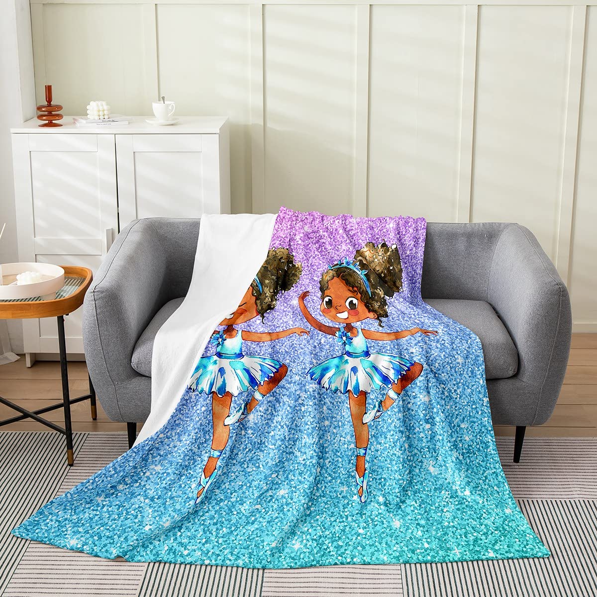 Loussiesd Coperta in Pile Blu Galaxy Cielo Stellato - Sherpa Ultra Morbida Chic Calda Sfocata - Decorazione Camera in Peluche - King 221 x 238,8 cm