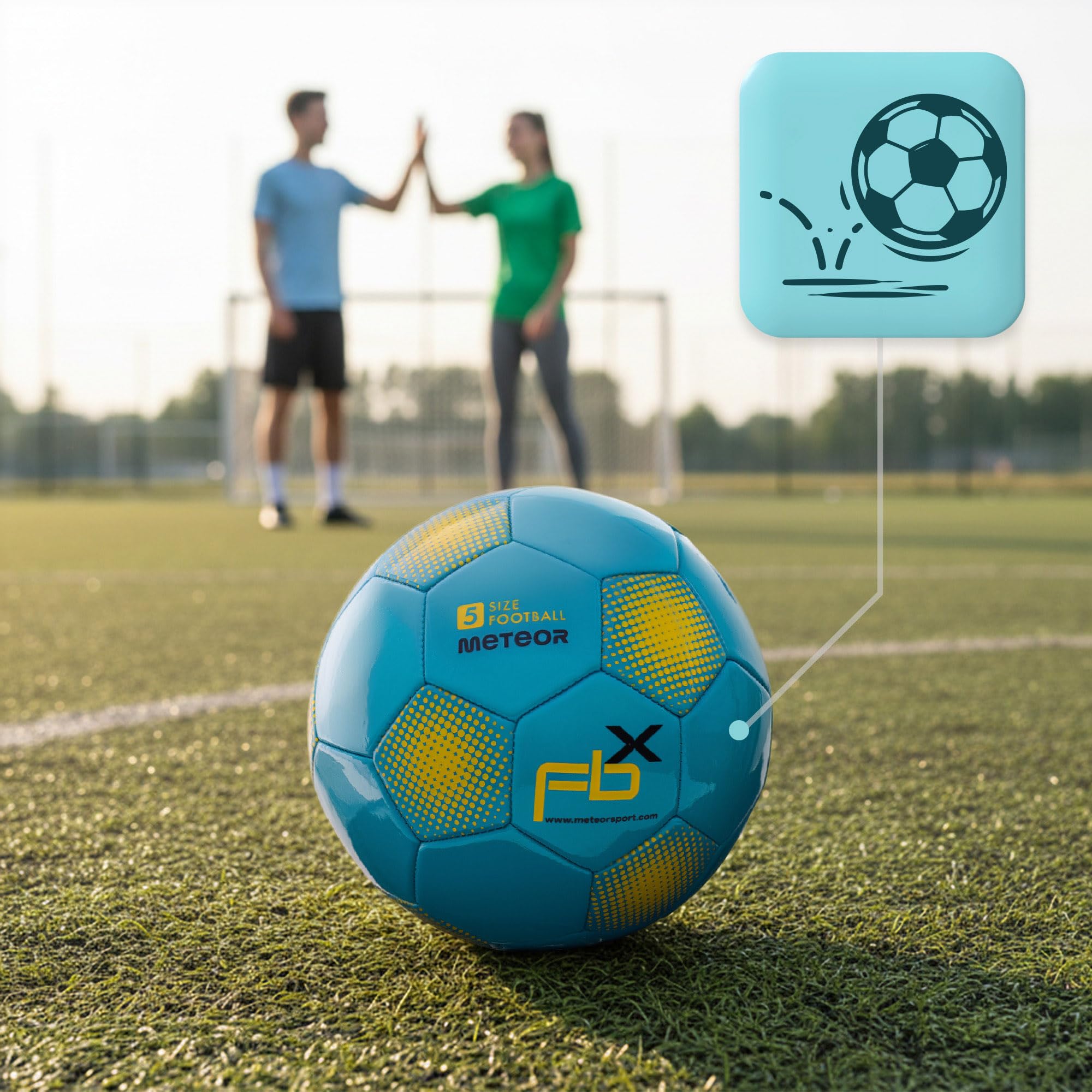 meteor Palla da calcio per bambini, piccola palla sportiva, per il tempo libero, per interni ed esterni, per ragazze e ragazzi, in tutte le taglie #1#3#4 e #5