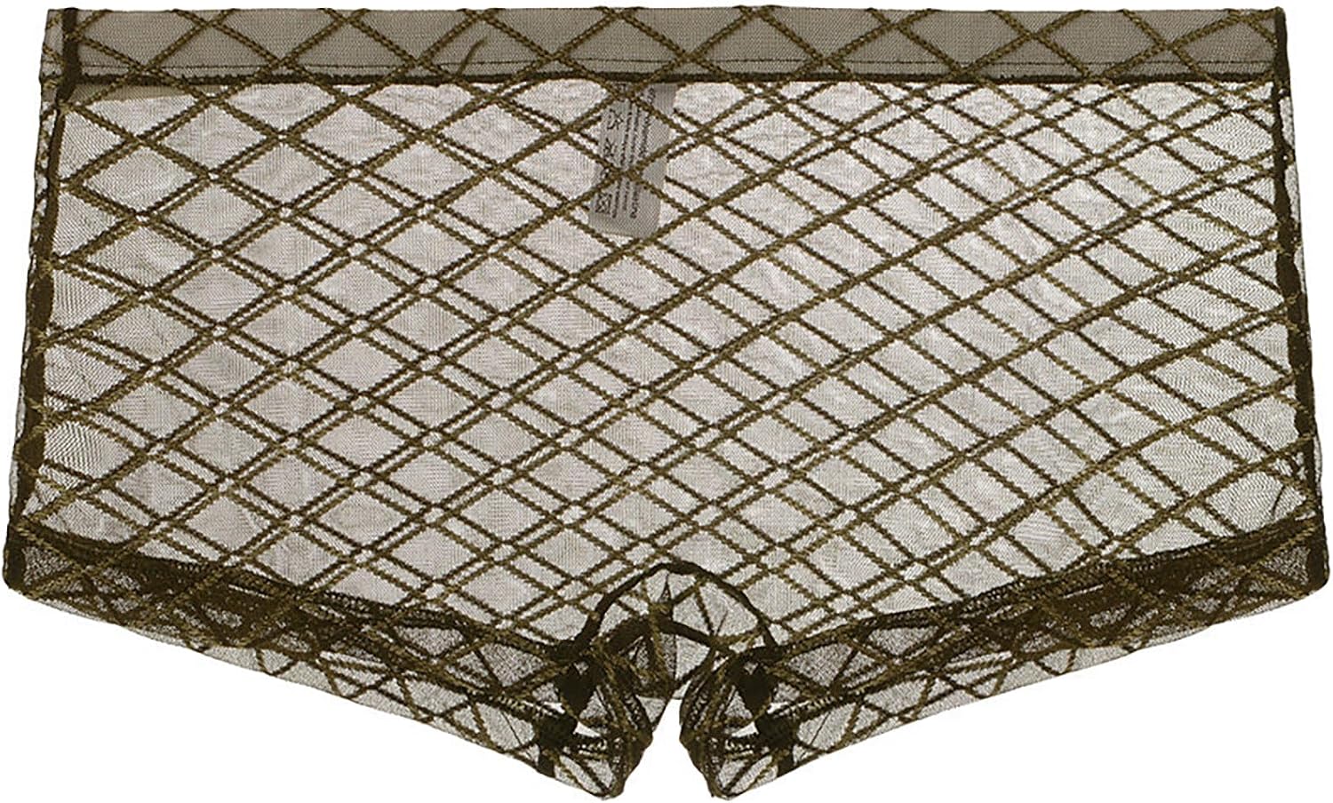 Men's Mesh Boxer Briefs Low Rise Diamond Pattern Trunks