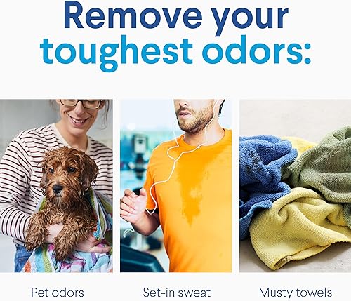 Miniatura 3 de Clorox Desinfectante para ropa sucia, mata el 99.9% de las bacterias que causan olor en la ropa, 80 onzas líquidas, paquete de 2