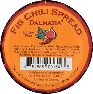 Dalmatia Chili Fig Spread 240g - Gourmet Sweet-Spicy Poultry Seasoning & Condiment