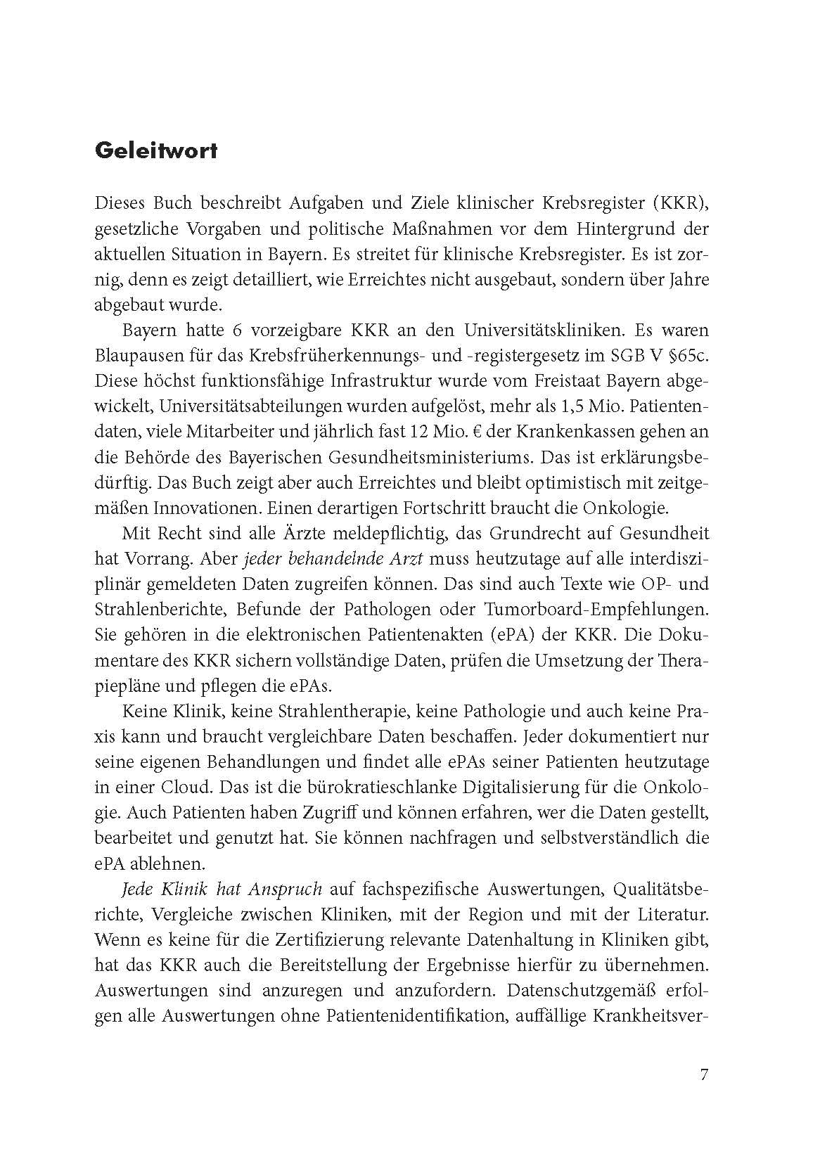 Klinische Krebsregister. Eine Streitschrift für die digitale Transformation zur elektronischen Patientenakte