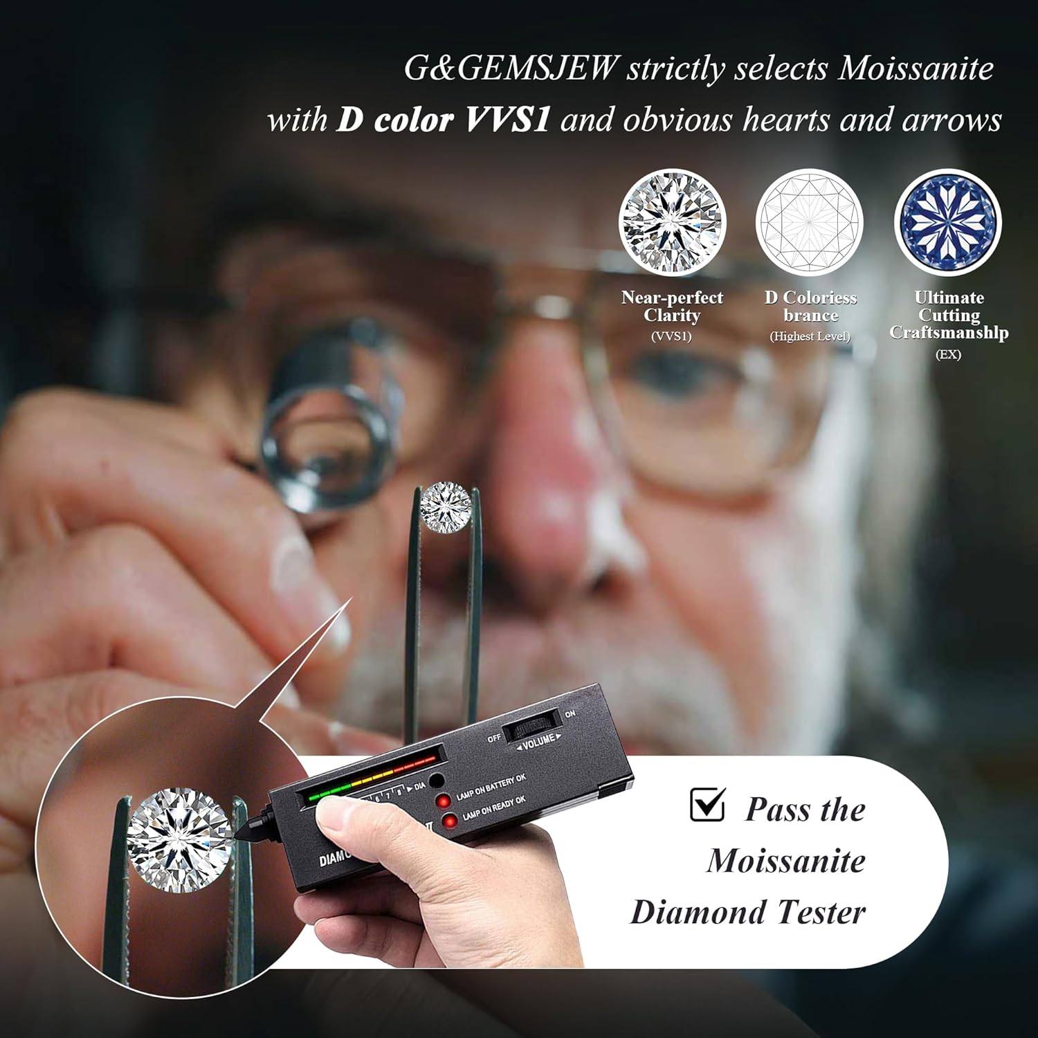 Heart Moissanite Pendant Necklace Valentines Day Gifts for Wife/Girlfriend Moissanite Lab-Created Gem Jewelry for Women I Love You Wedding Anniversary Present - Jewelry for Wife from Husband - Image 7