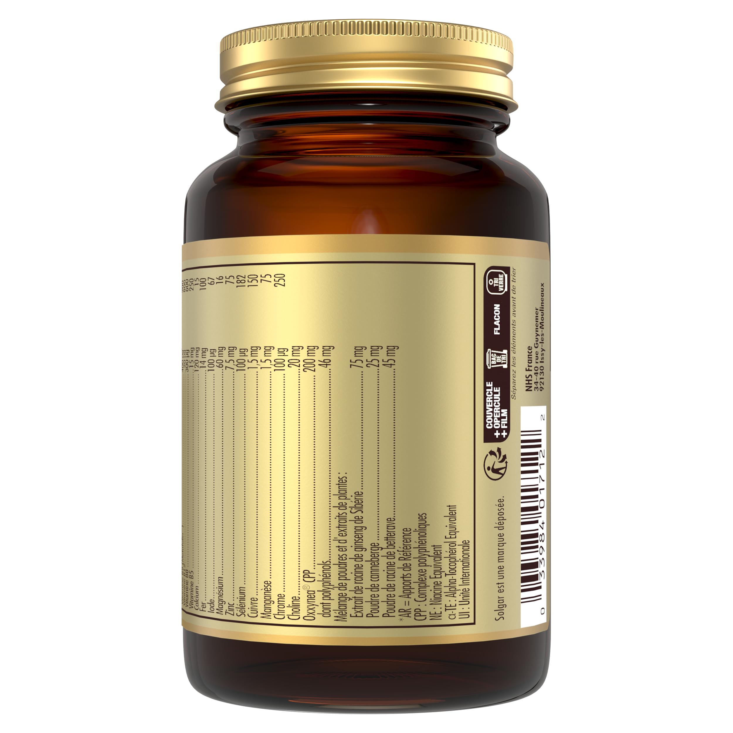 Solgar Multivitamine Femme – Réduction de la Fatigue – 13 vitamines et 9 minéraux – Zinc, Fer Bisglycinate, Phytonutriments Oxxynea – Source d'énergie – Complément Alimentaire – 60 gélules végétales