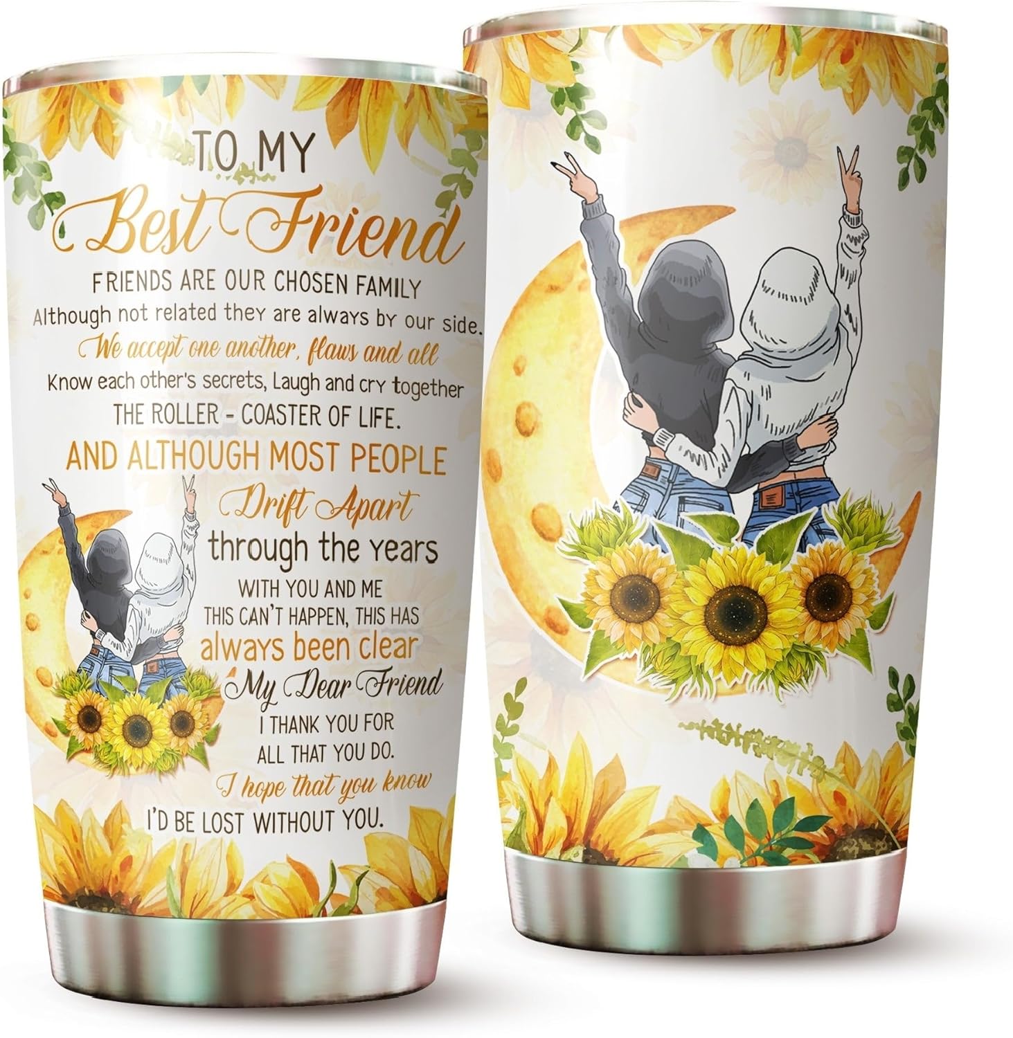 Gift for Best Friend – Best Friend Tumbler – Gifts for Bestie Women – Bestie Cup – Gifts for Best Friend Woman on Birthday, Christmas – To My Best Friend Coffee Mug – Bestie Tumbler 20 Oz