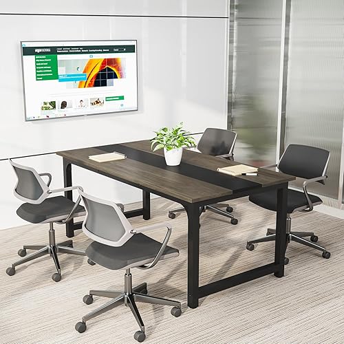 Miniatura 75 de Tribesigns - Escritorio para computadora, escritorio de oficina grande de 63 pulgadas, mesa de estudio, estación de trabajo para oficina en casa,