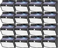 Vista 14 de Peasur Paquete de 6 luces solares para exteriores con sensor de movimiento, luces solares de seguridad impermeables con 3 modos de iluminación