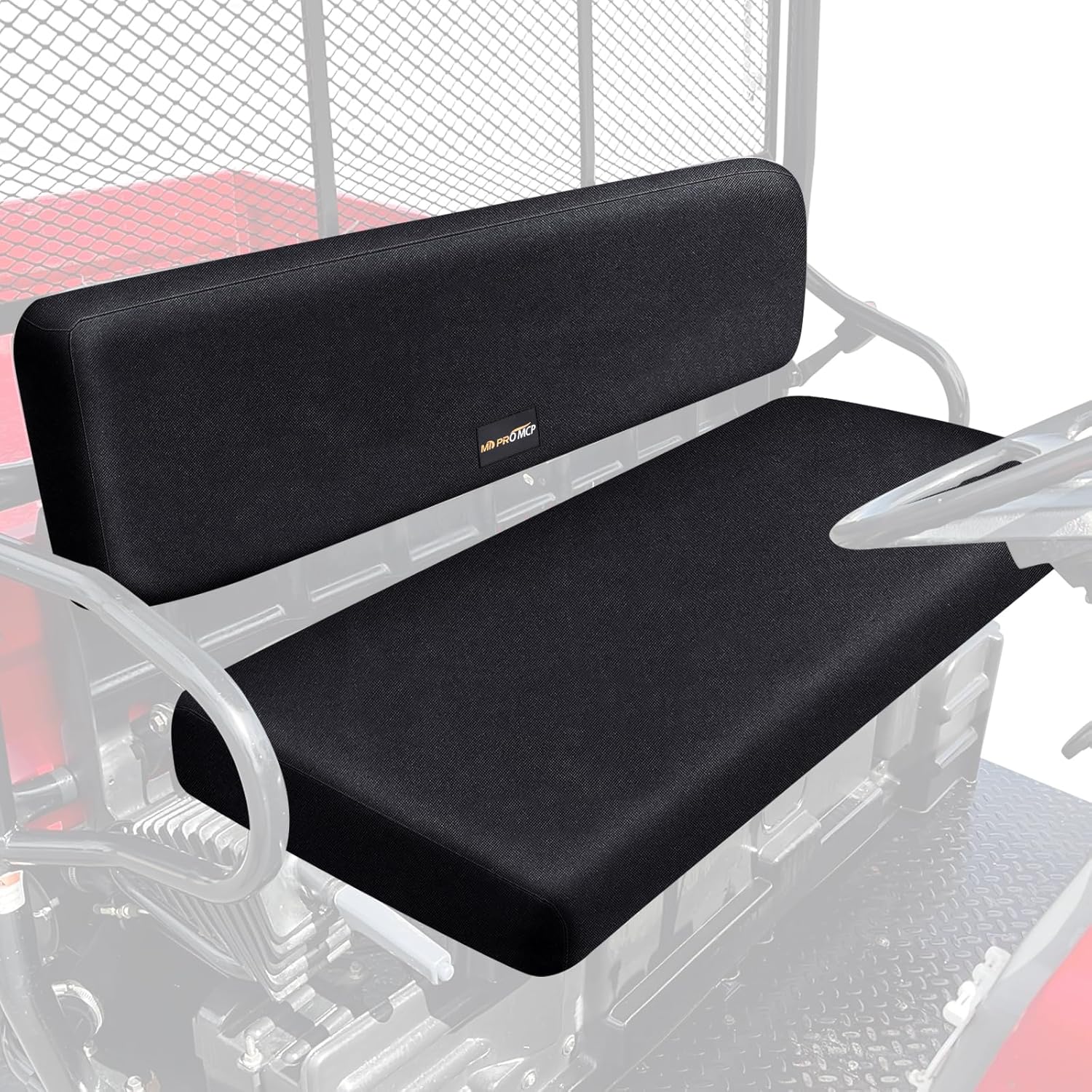 MDPROMCP Mule Seat Covers Compatible with Kawasaki Mule PRO-FXT FX DXT DX 2015-2023 Waterproof 1680D Fabric Adjustable Elastic Hem - Durable UTV Mule Bench Seat Covers