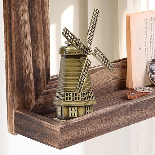 Miniatura 4 de QDSSDECO Espejo de pared de 16 x 20 pulgadas con estante, decoración de granja, espejo rectangular para colgar en el baño, tocador, dormitorio,