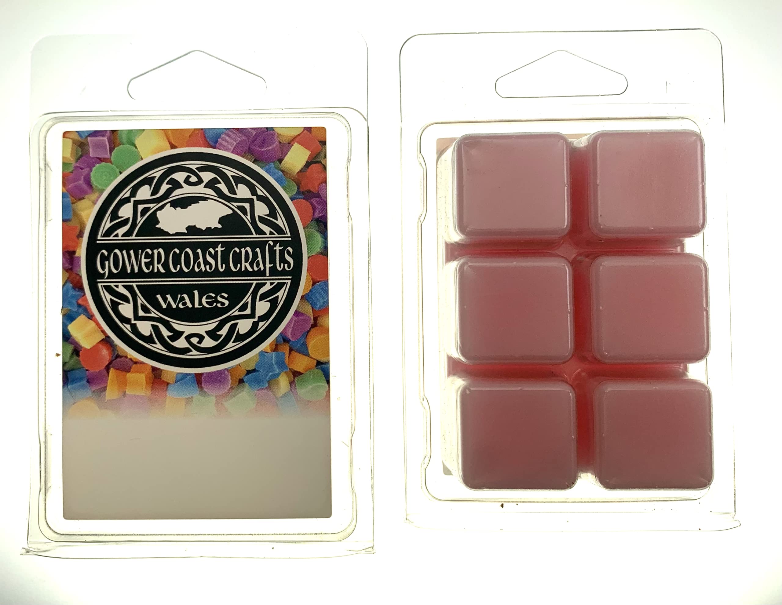 Gower Coast Crafts Handpoured Highly Scented Wax Melt Snap Block 90g (Wild Rose)