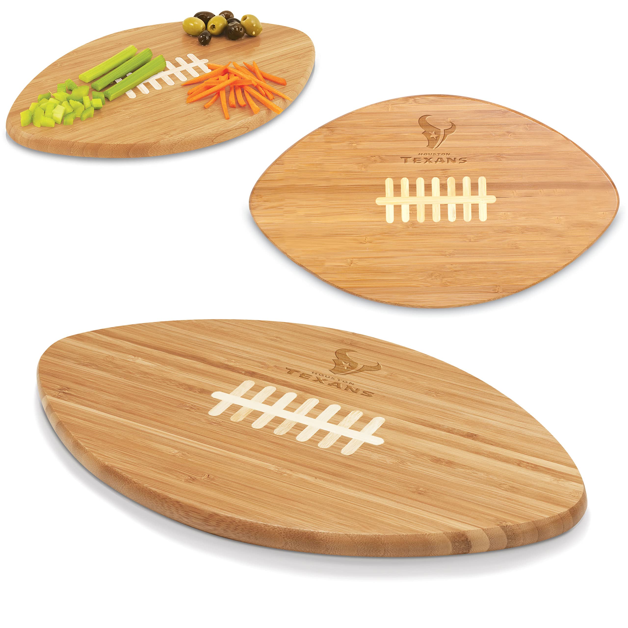 PICNIC TIME NFL Houston Texans Touchdown Pro! Bambusowa deska do krojenia, 40 cm