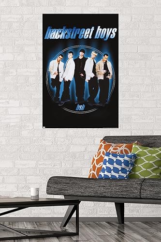 Miniatura 2 de Trends International Backstreet Boys - Póster de pared circular, 22.37 x 34.00 pulgadas, paquete de póster y montaje prémium