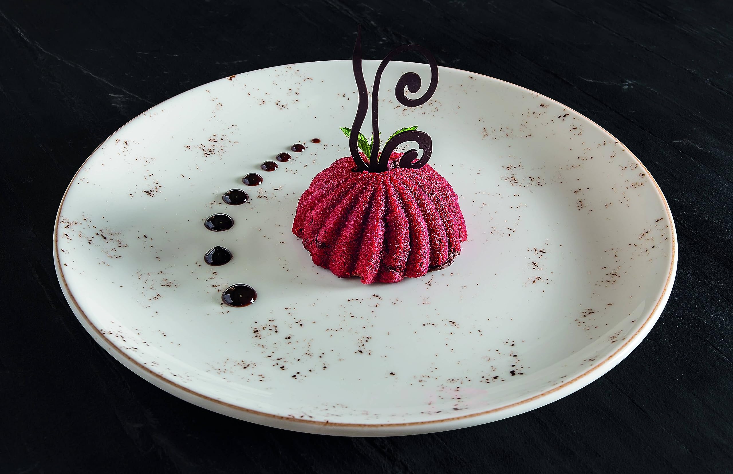 Assiette à Desserts - Aqua - Porcelaine - 21 Cm - Lot De 6