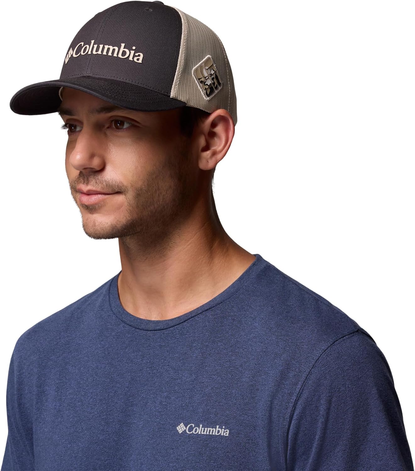Columbia Unisex Shark/Dark Stone Mesh Snapback Cap – One Size