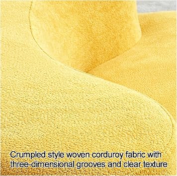 Sofa-in-a-Box,No Assembly Required, Comfy Sofa ,Memory Foam Seater Couch with Corduroy fabric,Couch for Living Room, Bedroom, Apartment, Home Office,(White)