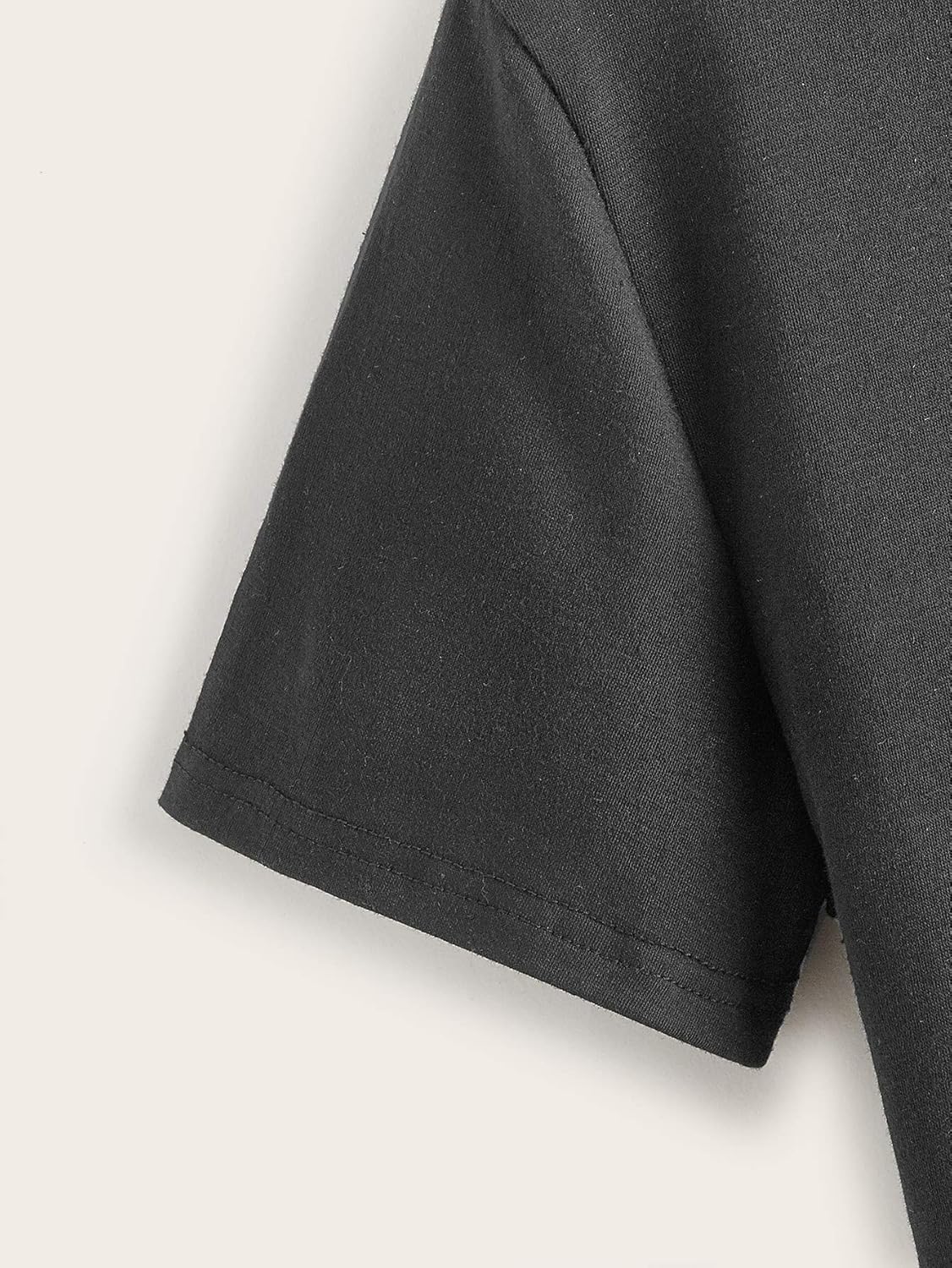 SweatyRocks Women's Summer Letter Print Crop Top T-Shirts Casual Short Sleeve Cropped Tee - Image 3