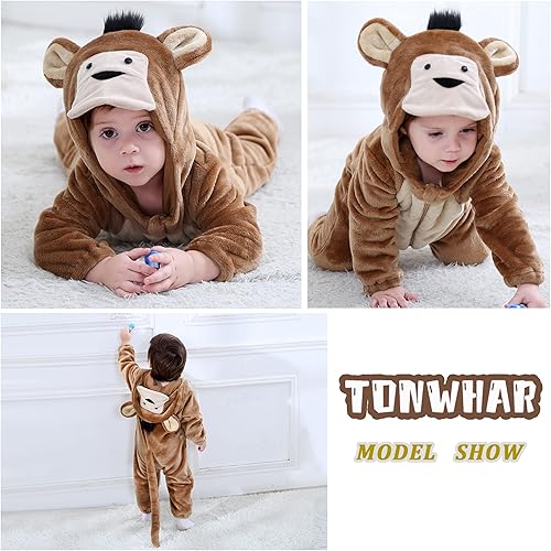 Miniatura 3 de TONWHAR Mameluco de animal para bebé y niña, mameluco para disfraz de Halloween, ropa de fiesta