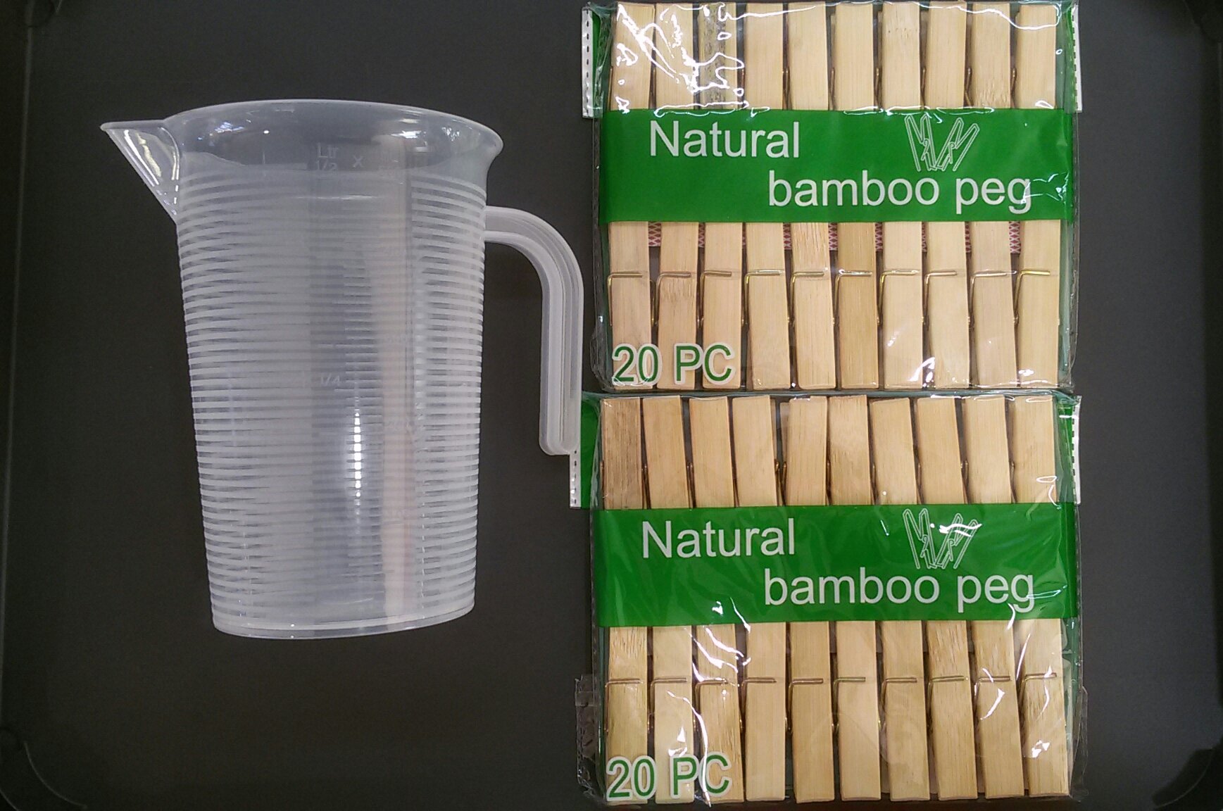 MASOOM MEASURING CUP 500 ML & BAMBOO CLIP 20 PC.COMBO