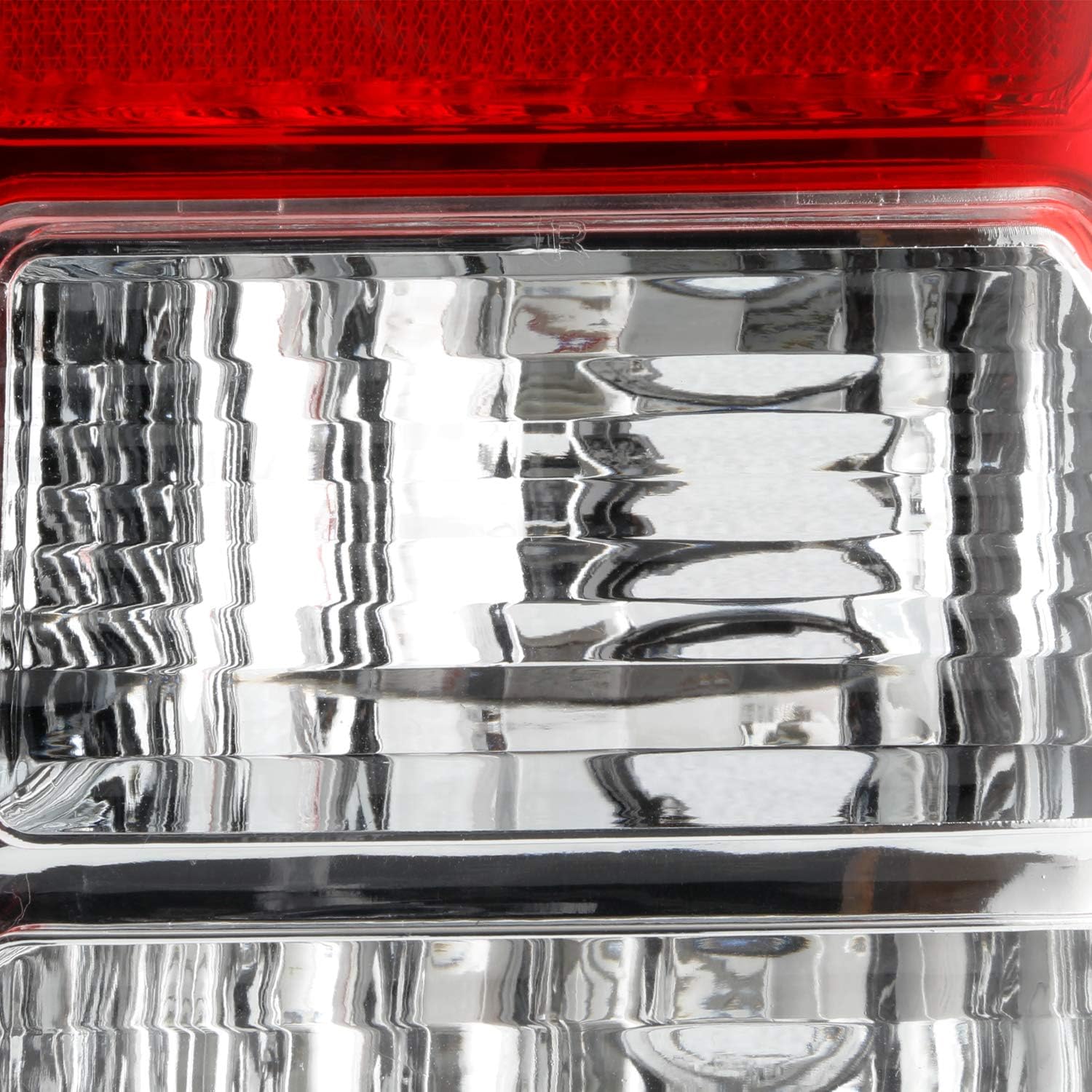AKKON - Fits 2005-2012 Nissan Pathfinder Chrome Red Clear Tail Lights Brake Lamps Pair Driver Left+ Passenger Right Replacement