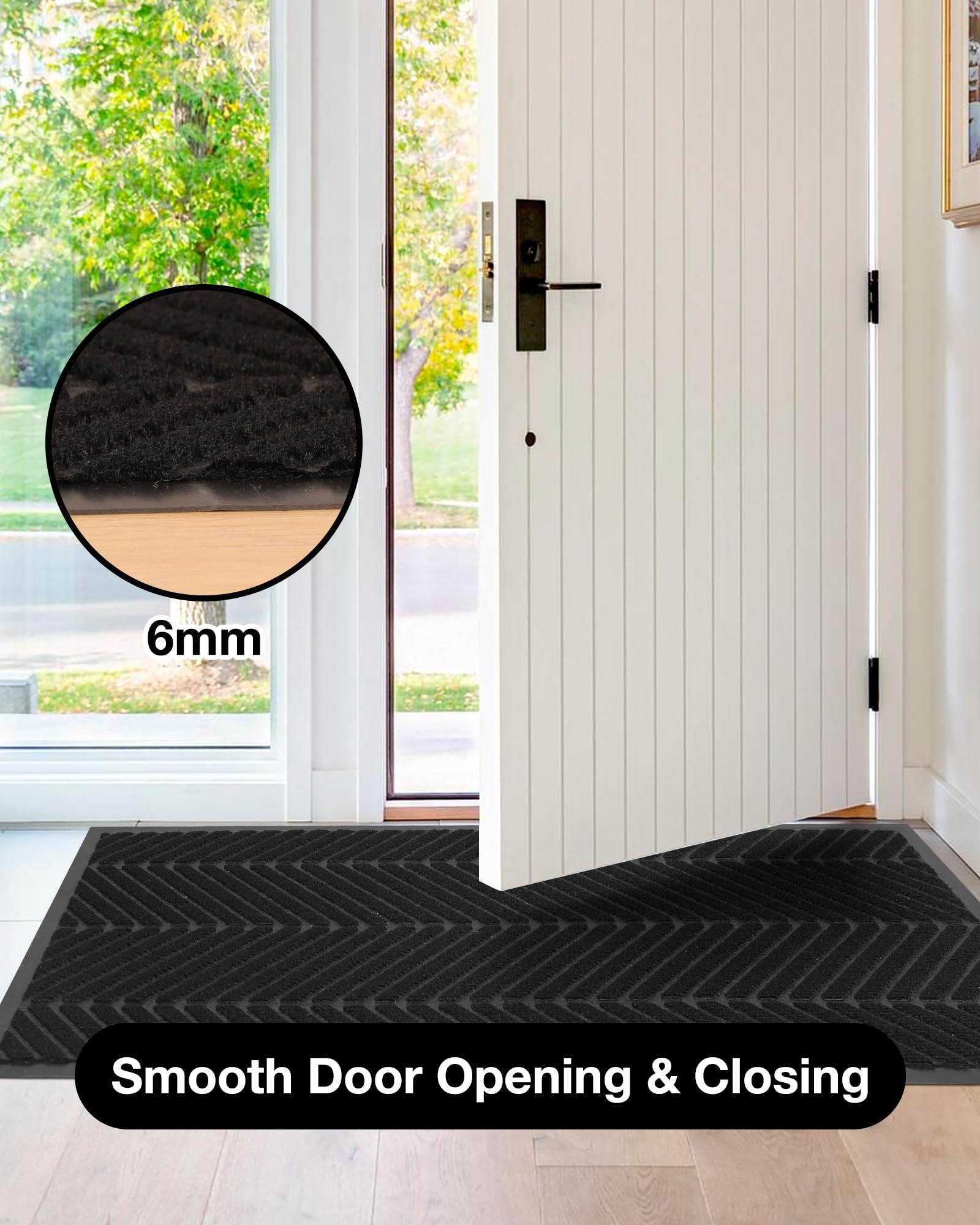3′x5′ Heavy Duty Front Door Mat Indoor Outdoor Entrance, Non-Slip Entry Rug — Amazon image 6