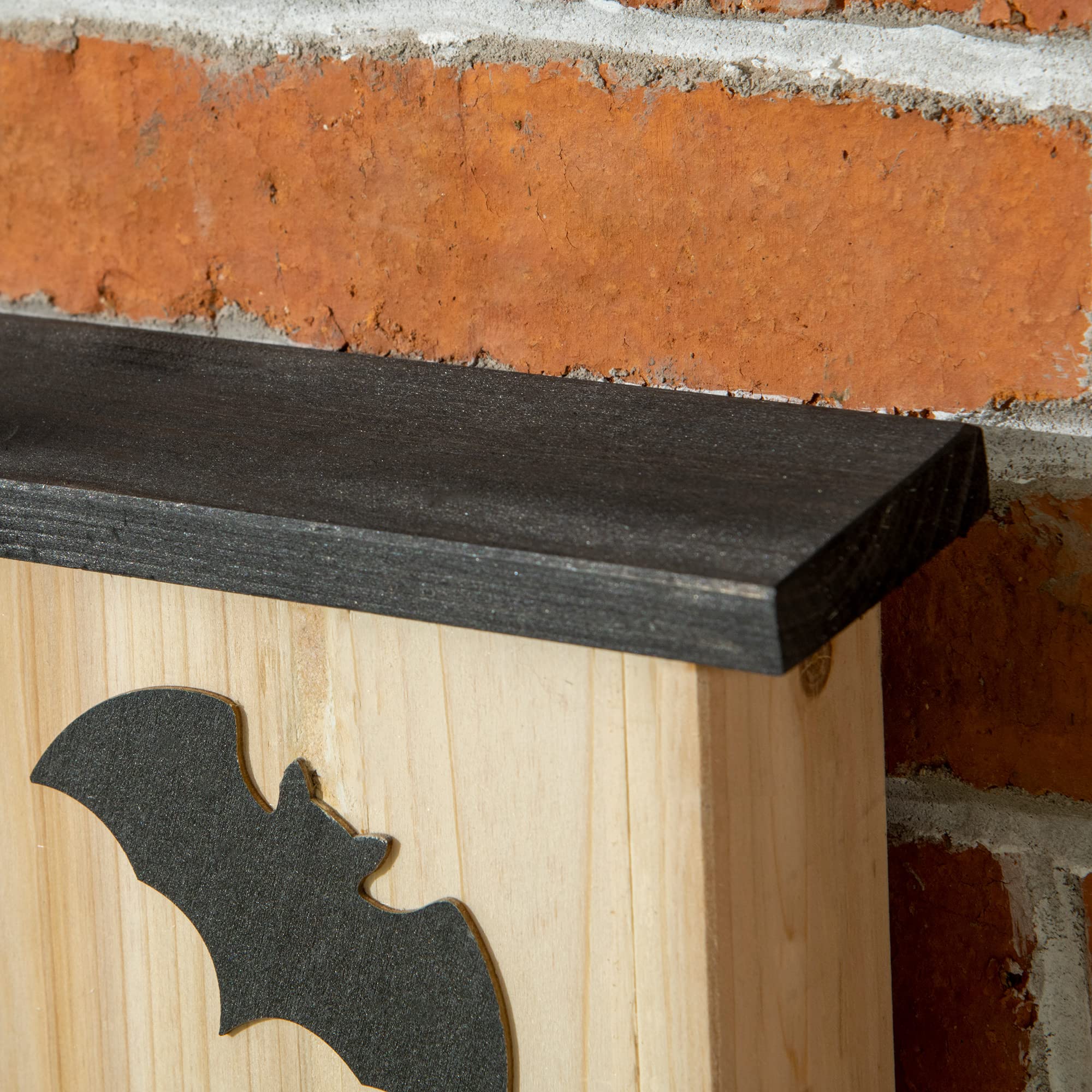 PawHut Fledermauskasten 3er Set Tannenholz Nistkasten 25 x 6 x 37,5 cm