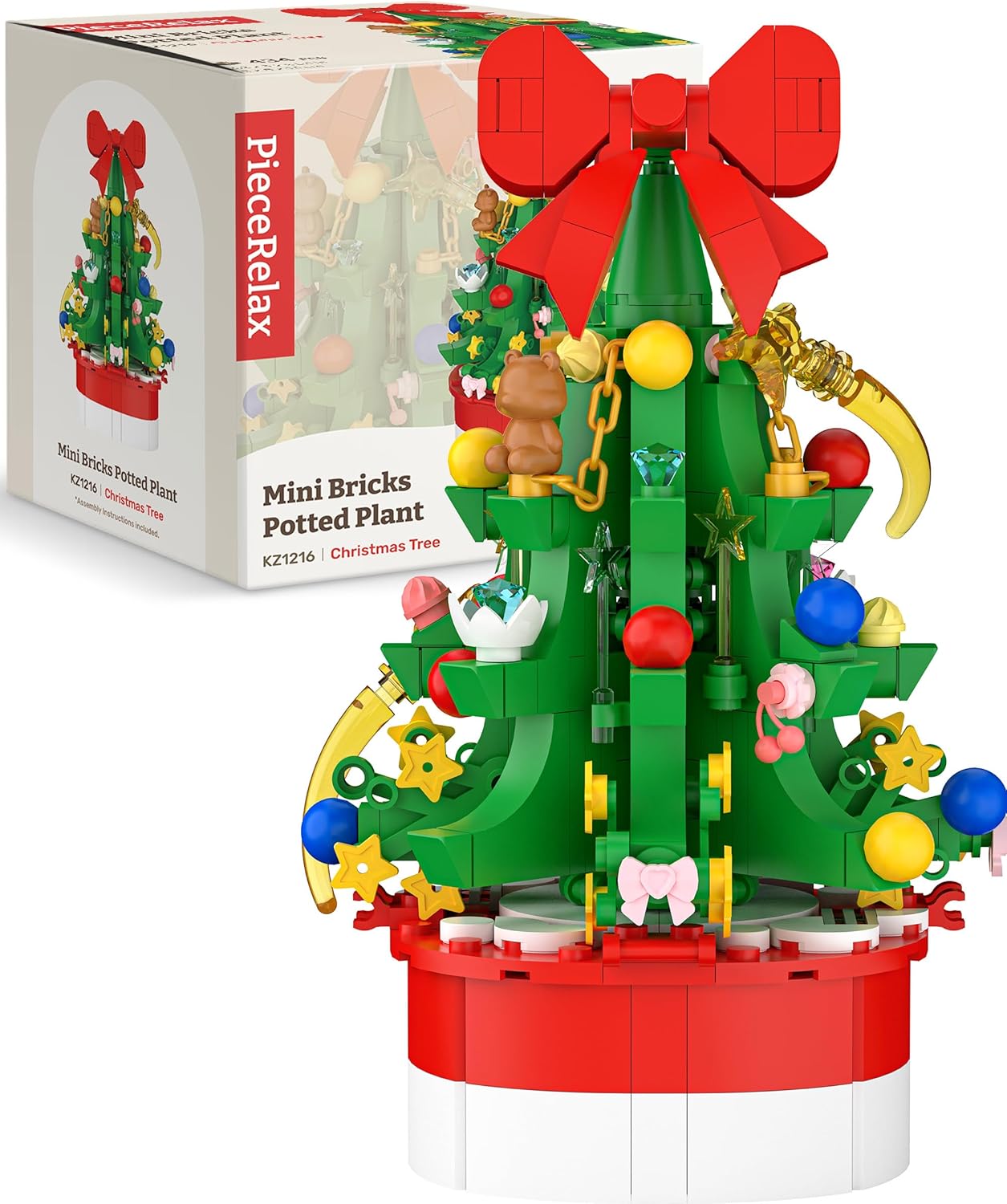 Flower Building Decoration Set - Mini Bricks Potted Plant