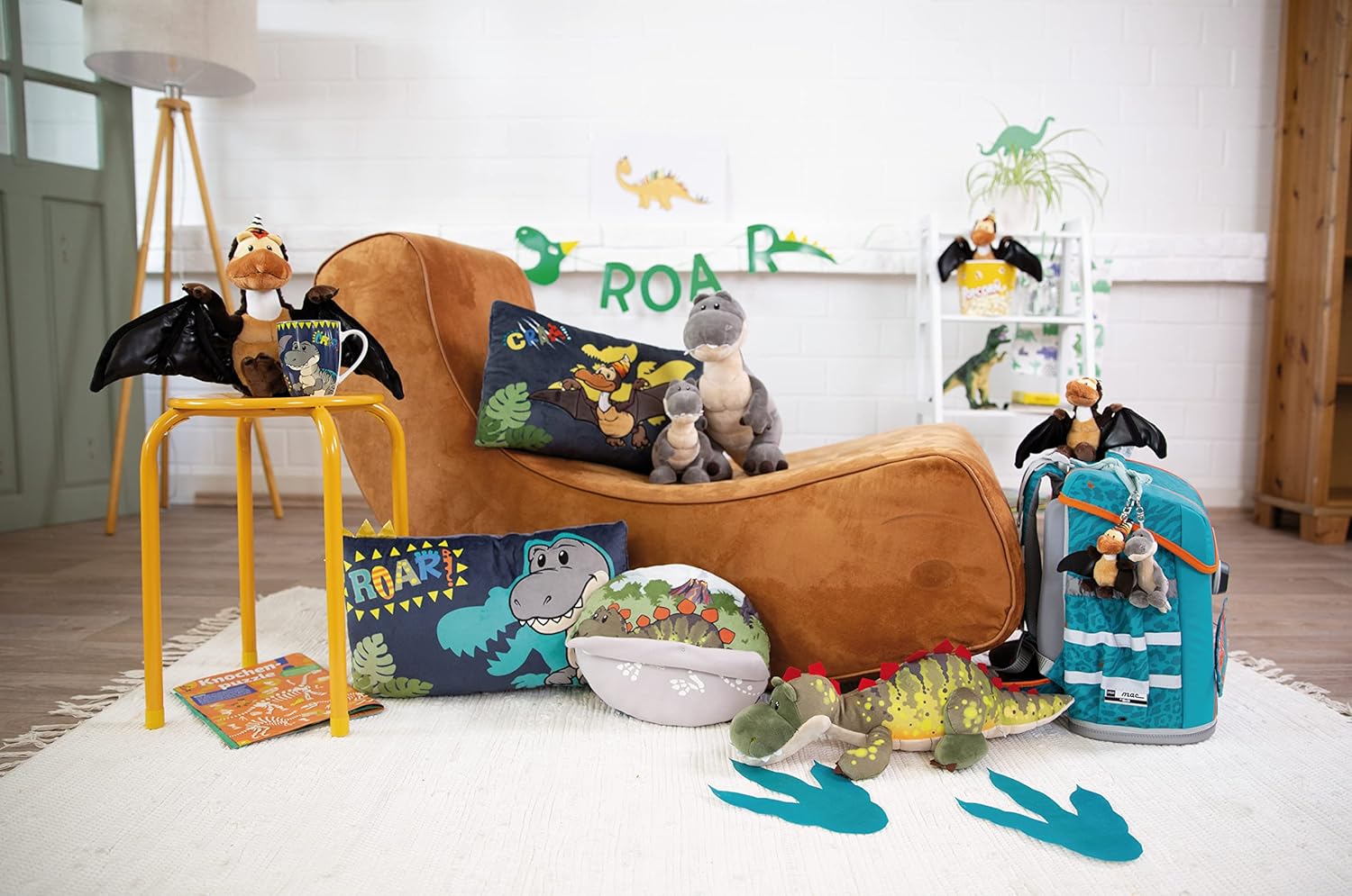 NICI Flying Plush Dino Orny 17 cm Green
